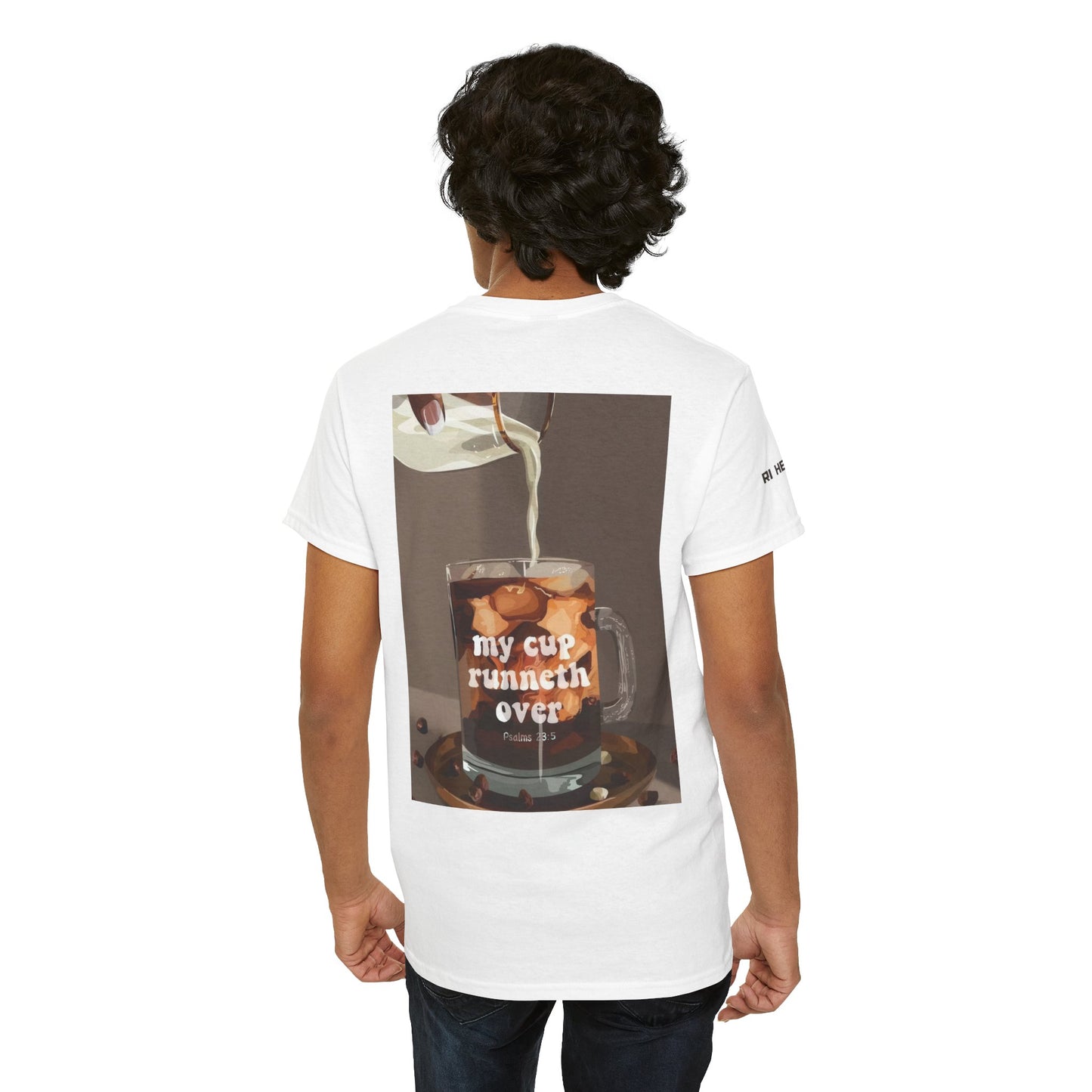 Unisex Heavy Cotton Tee - 'My Cup Runneth Over'