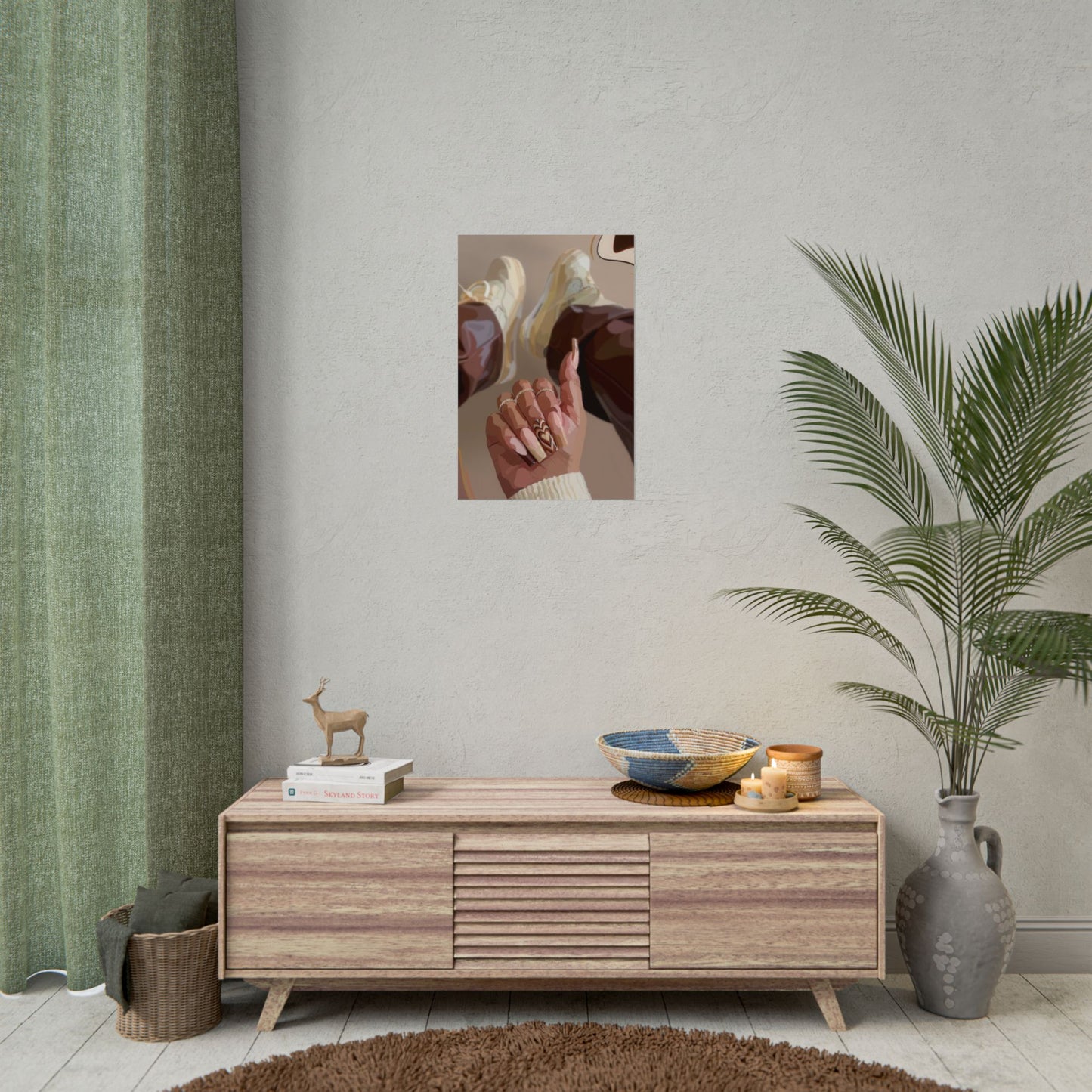 Aesthetic nails, neutrals | Wall Art