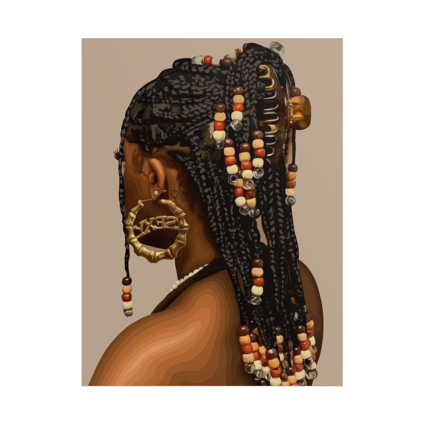 Braids & Beads | Wall Art