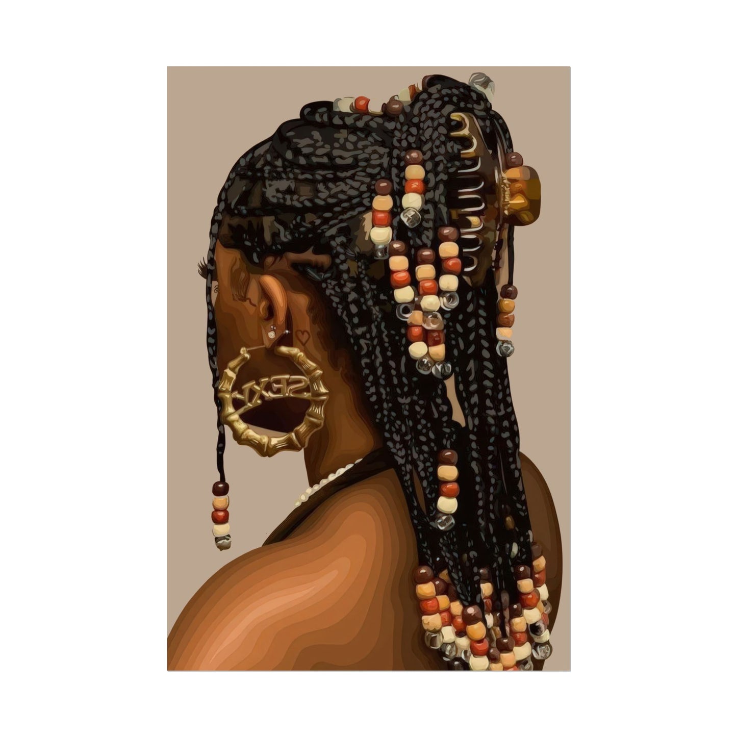 Braids & Beads | Wall Art