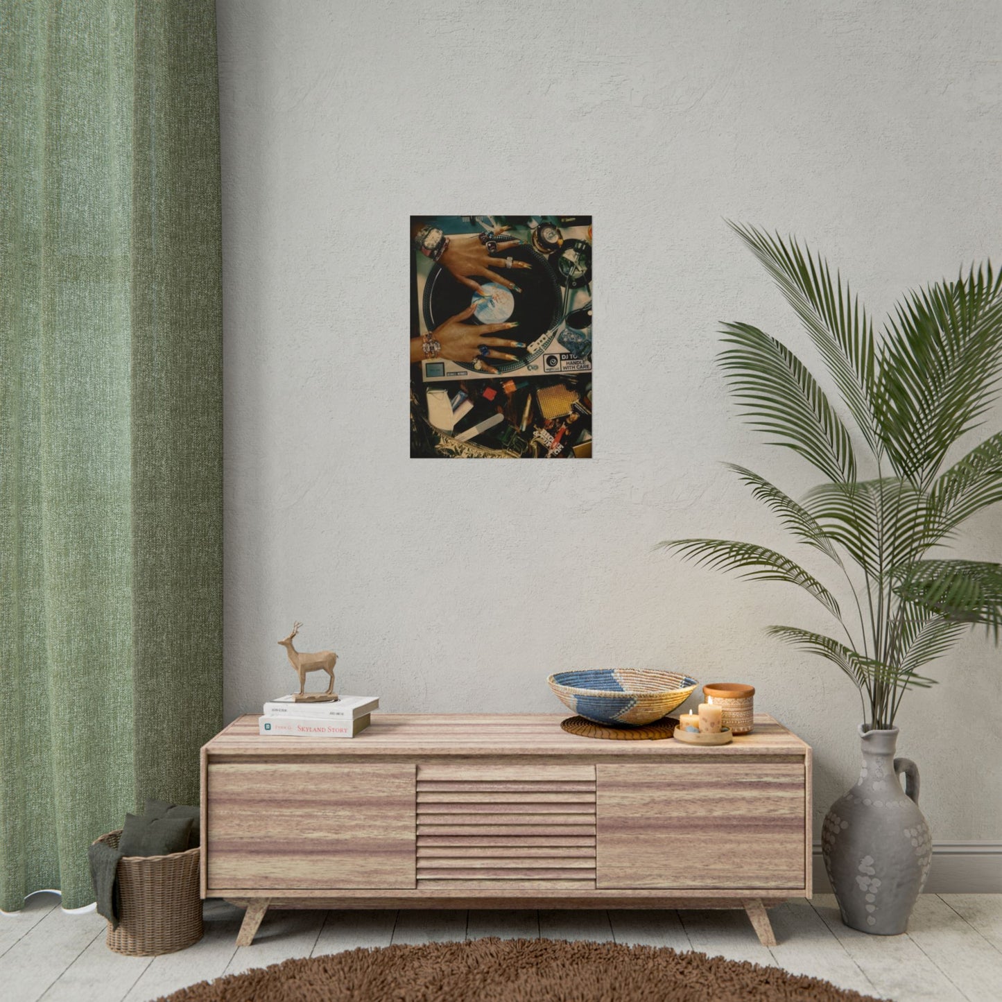 Aesthetic record player chaos | Wall Art