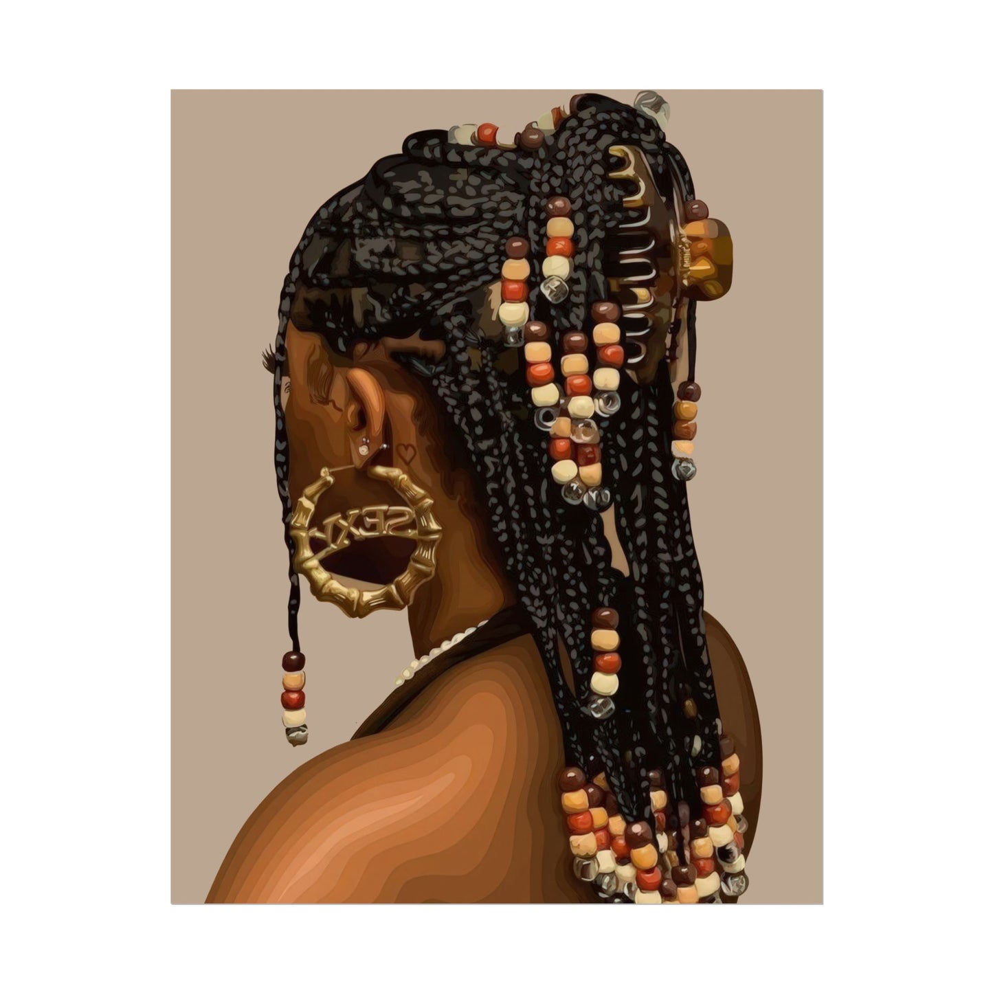 Braids & Beads | Wall Art