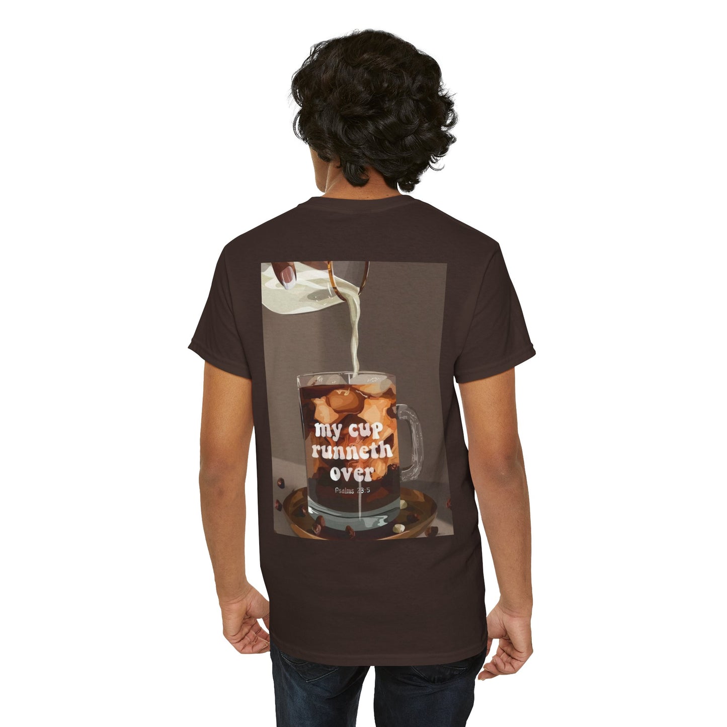 Unisex Heavy Cotton Tee - 'My Cup Runneth Over'