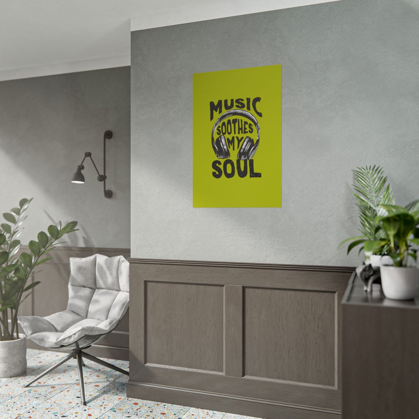 ‘Music soothes my soul’ | Wall Art