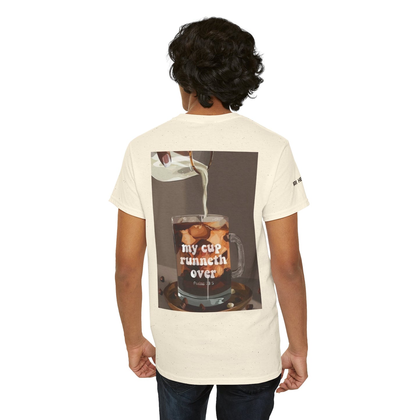 Unisex Heavy Cotton Tee - 'My Cup Runneth Over'