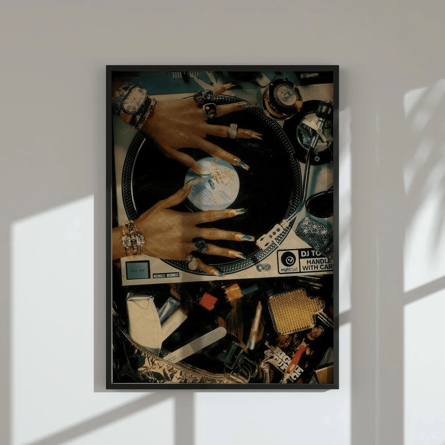 Aesthetic record player chaos | Wall Art
