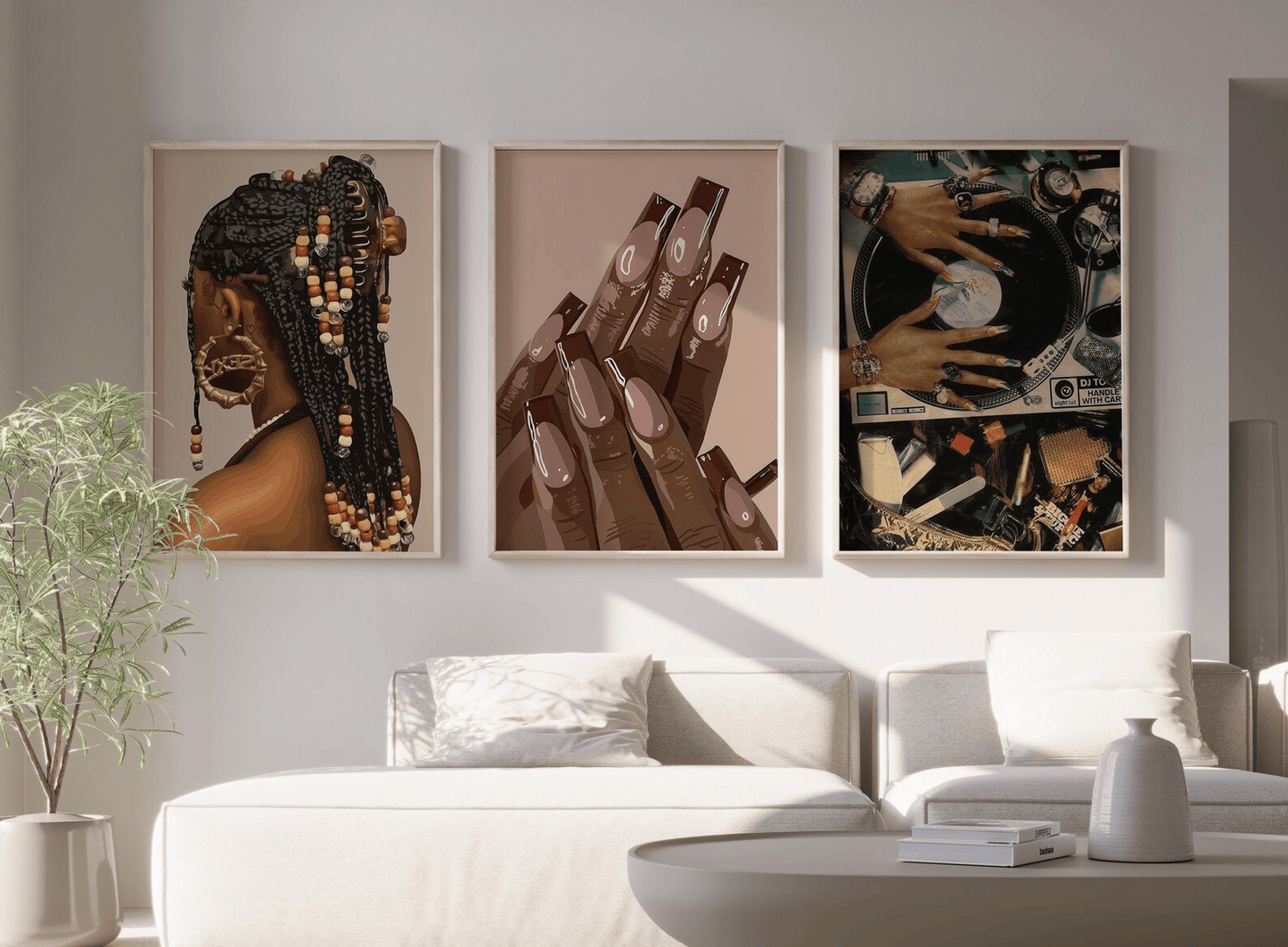 Aesthetic record player chaos | Wall Art
