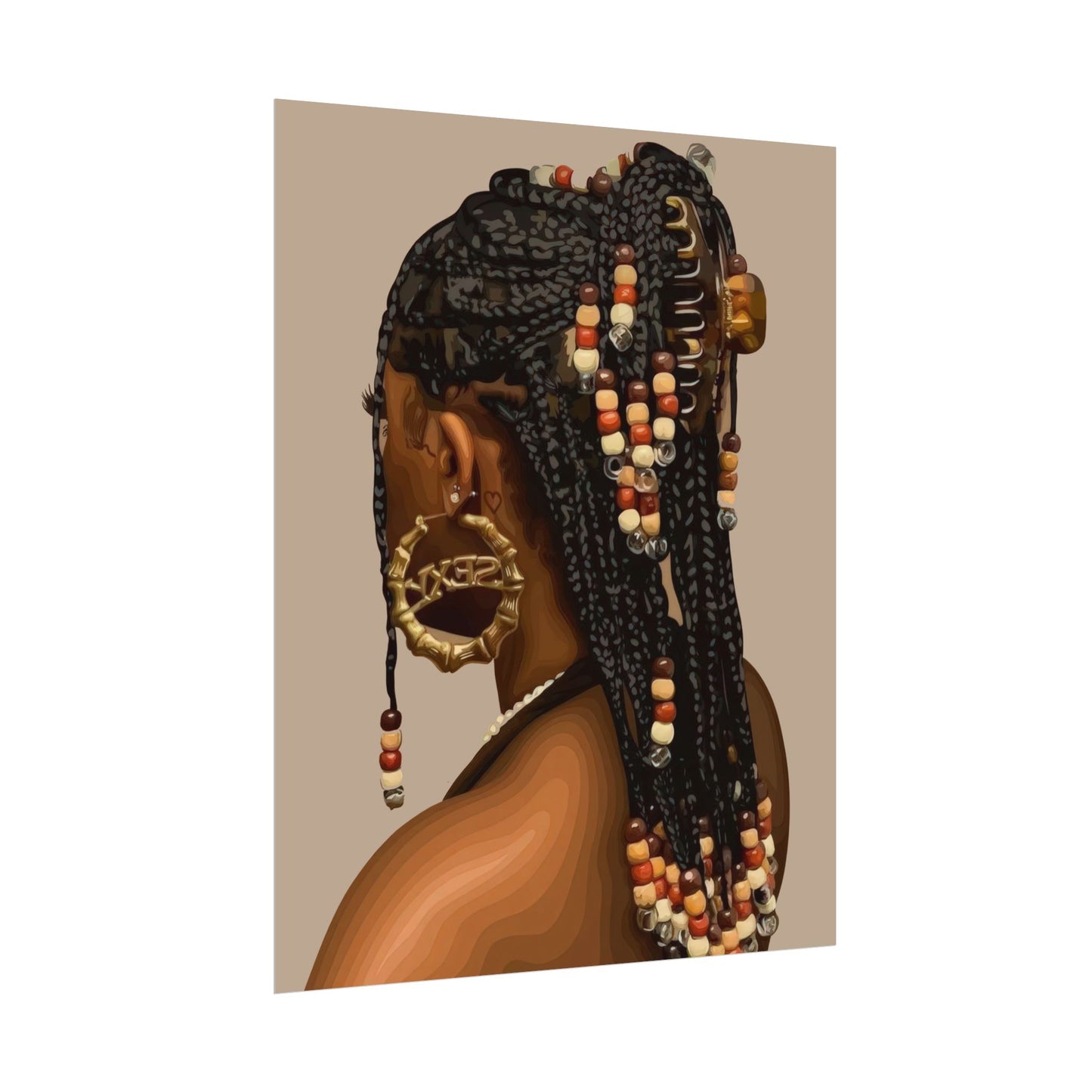 Braids & Beads | Wall Art