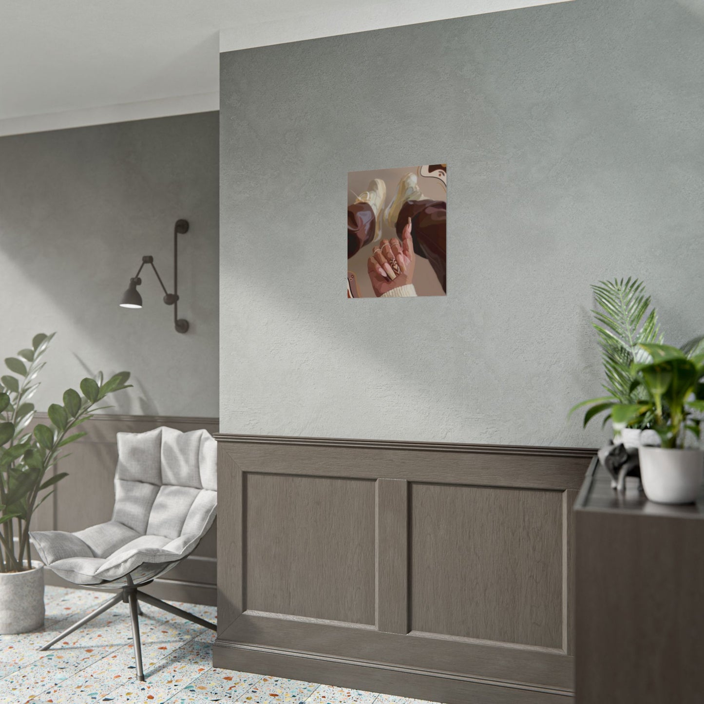 Aesthetic nails, neutrals | Wall Art