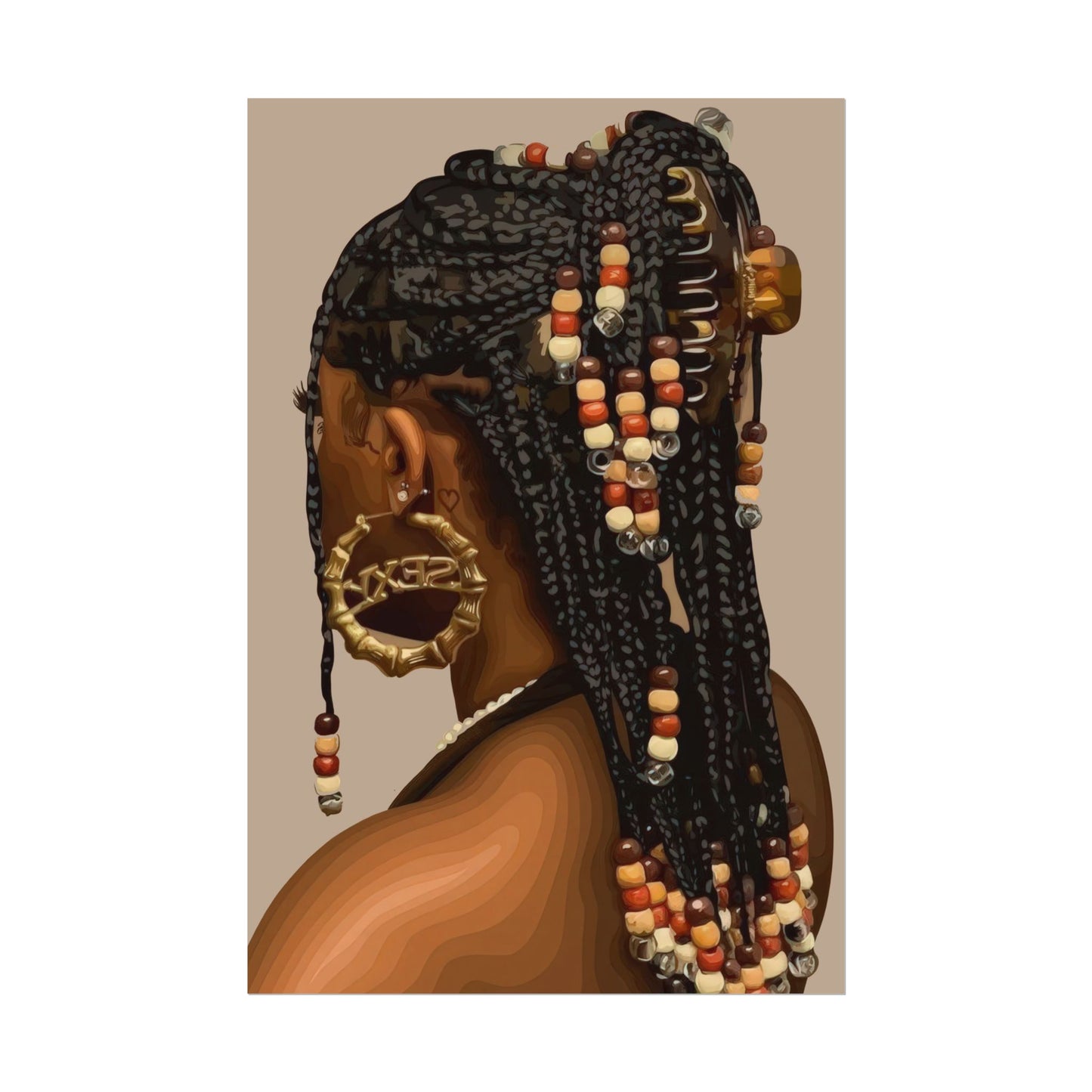 Braids & Beads | Wall Art