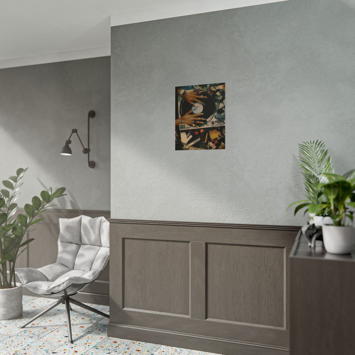 Aesthetic record player chaos | Wall Art