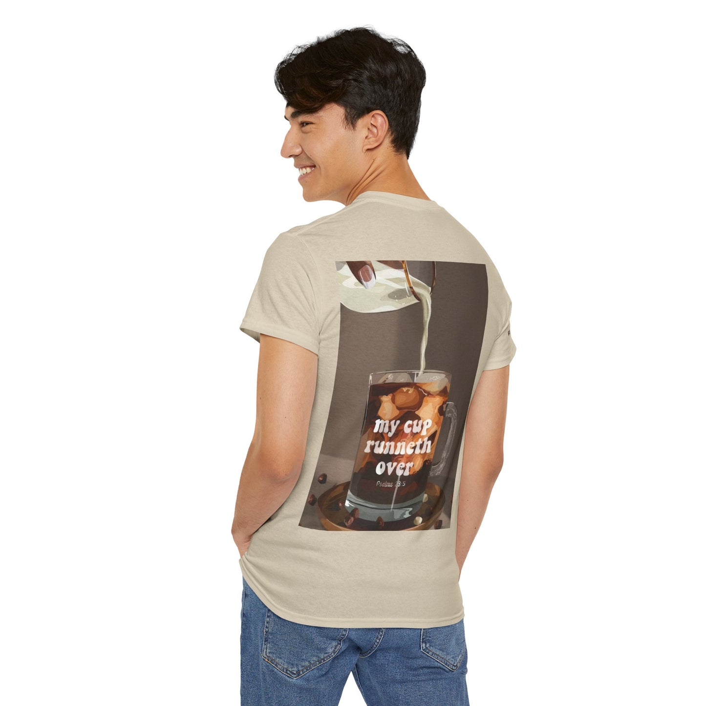 Unisex Heavy Cotton Tee - 'My Cup Runneth Over'