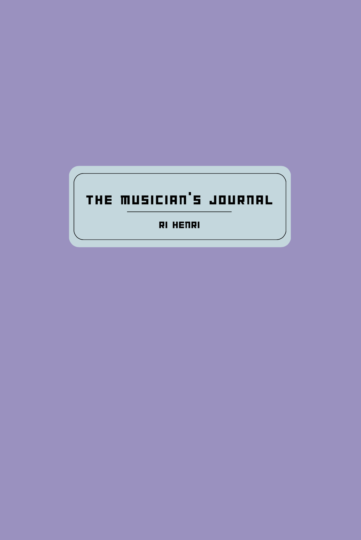 The Musician’s Journal (PDF Download)