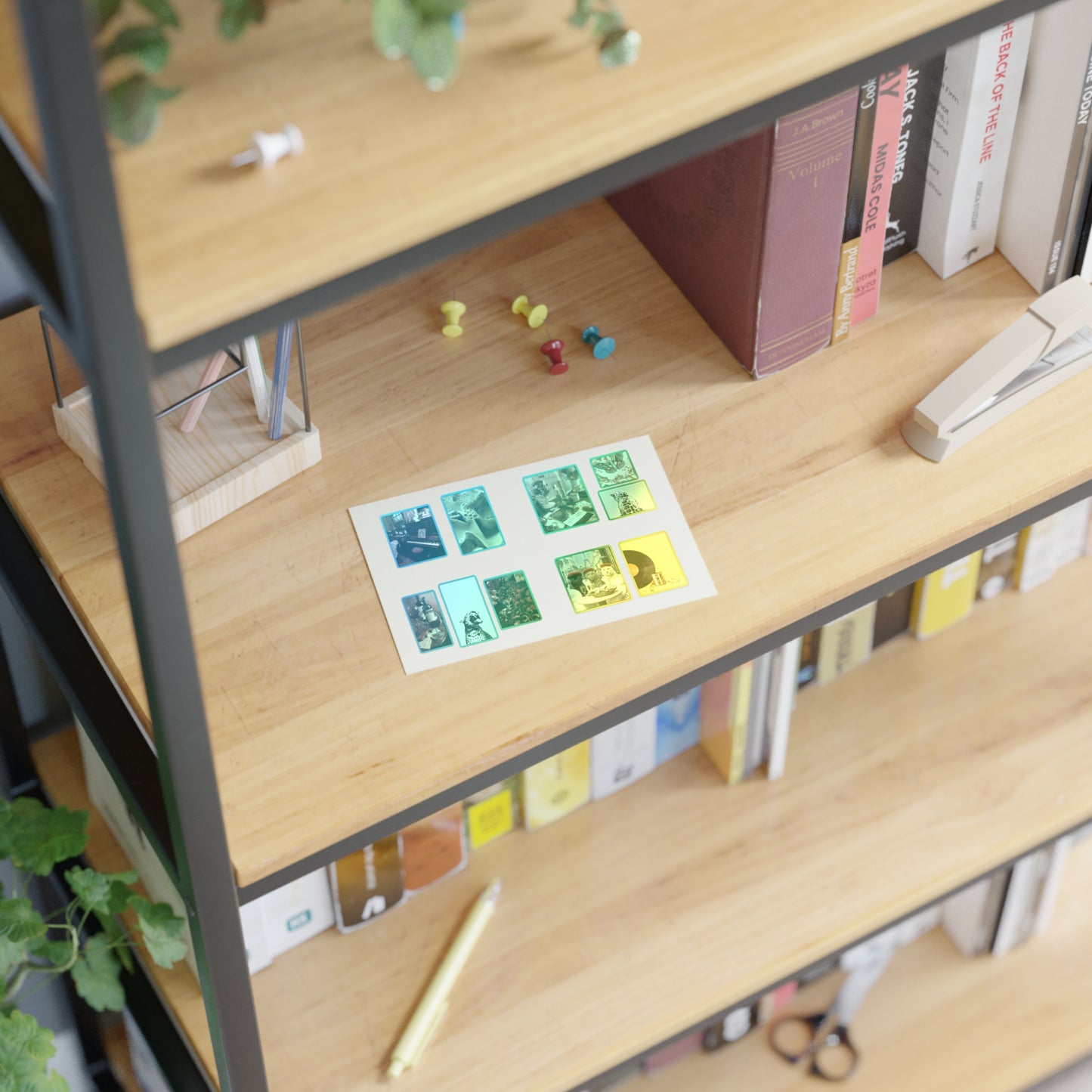 Stylish Sticker Sheets | vintage music decor, coffee, wild cats
