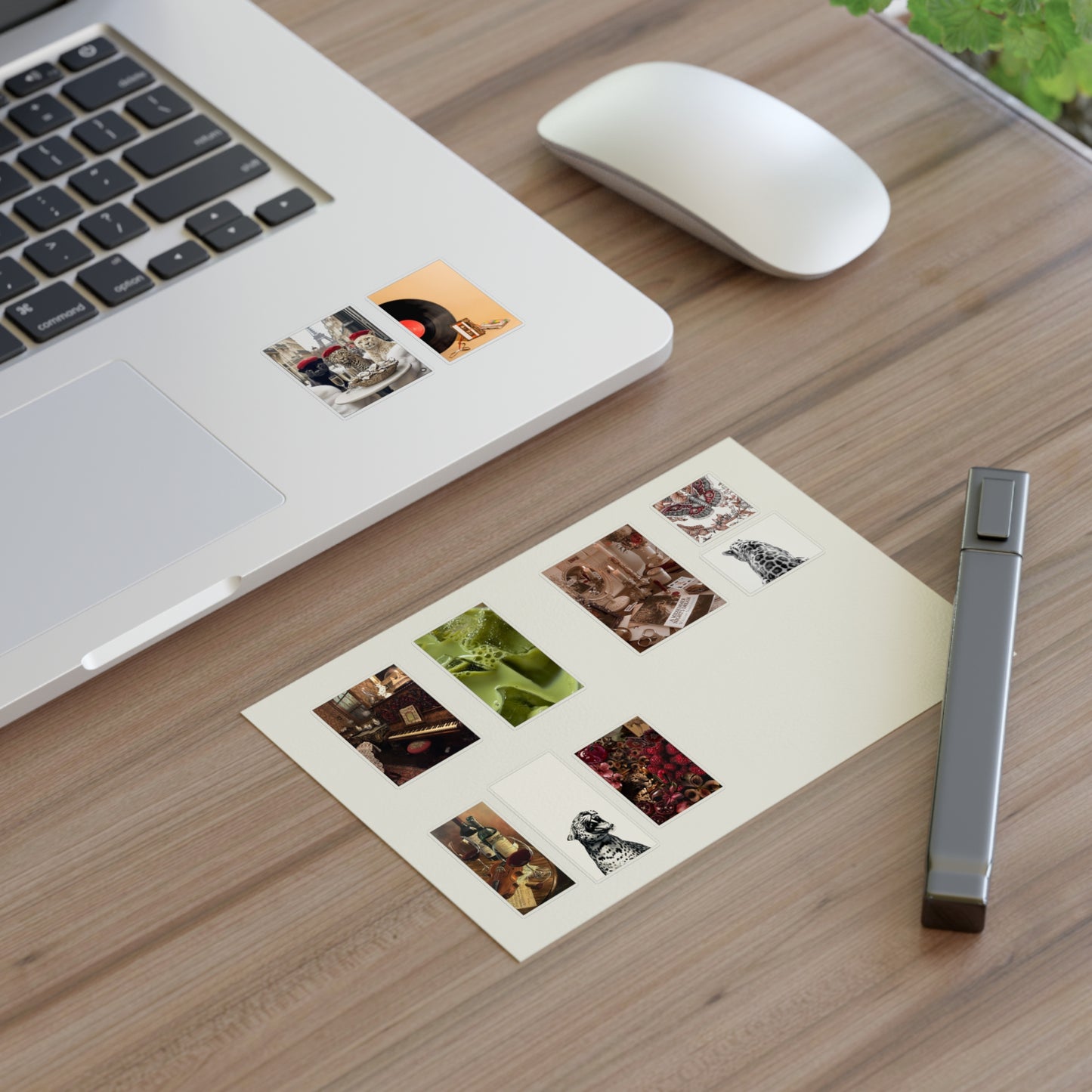Stylish Sticker Sheets | vintage music decor, coffee, wild cats