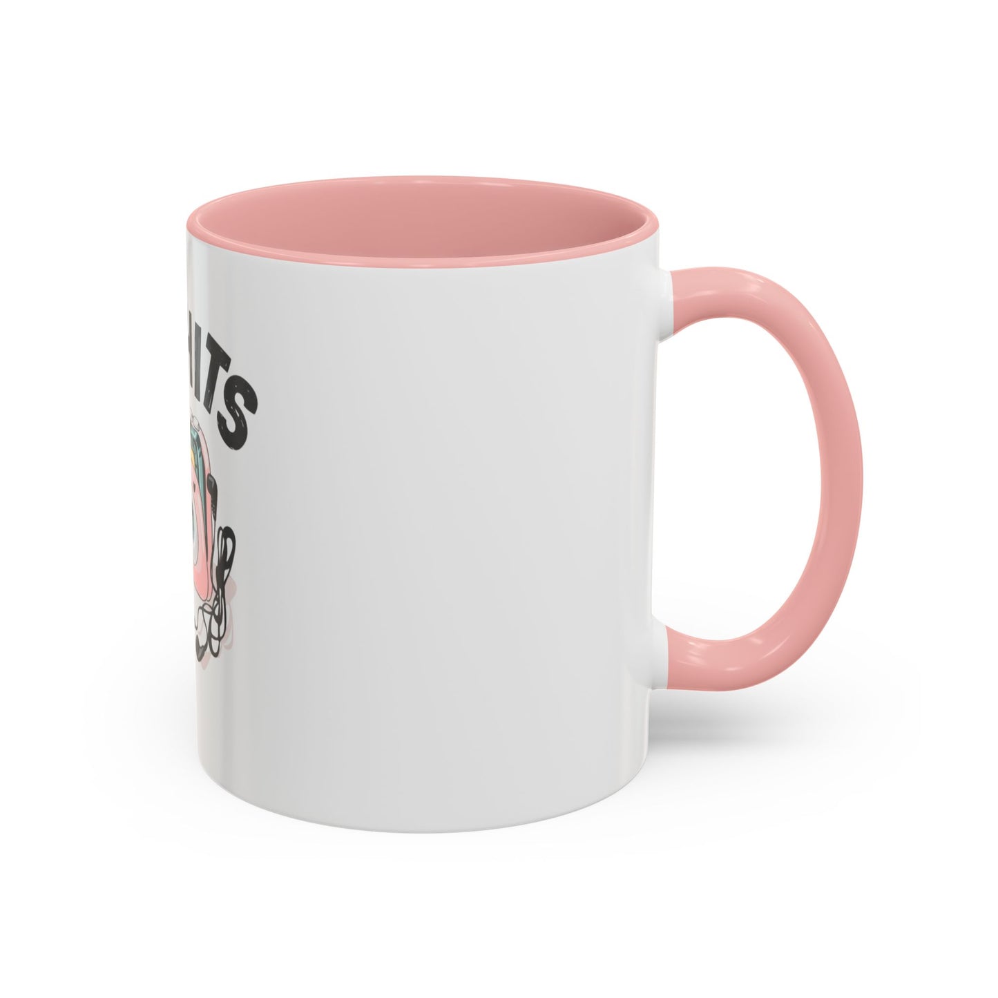 '90's Hits - back to the 90s' Accent Coffee Mug - Music slogan