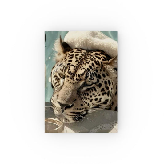 Elegant Safari-Inspired Hard Backed Journal with Striking Panther Design