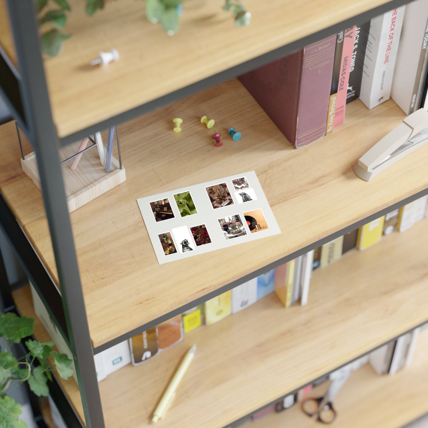 Stylish Sticker Sheets | vintage music decor, coffee, wild cats
