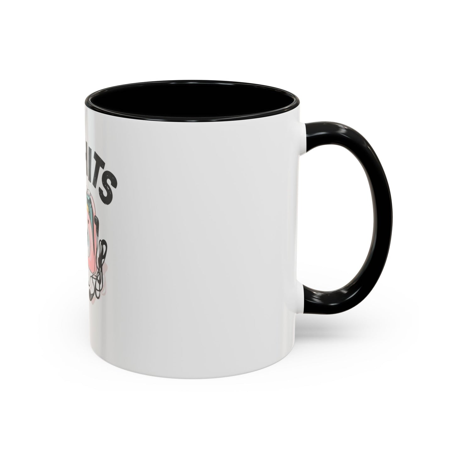 '90's Hits - back to the 90s' Accent Coffee Mug - Music slogan