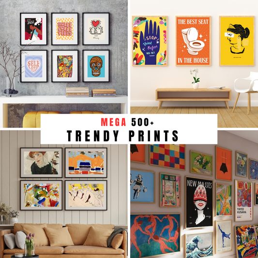 Mega 500+ Trendy Prints Bundle